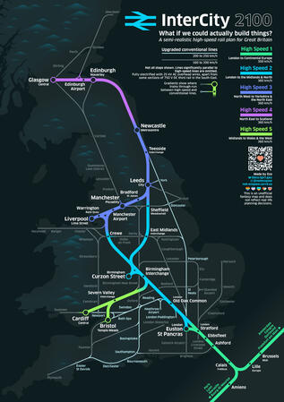 Great British high-speed rail crayon