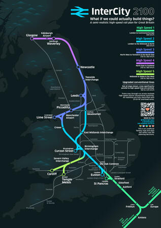 Great British high-speed rail crayon