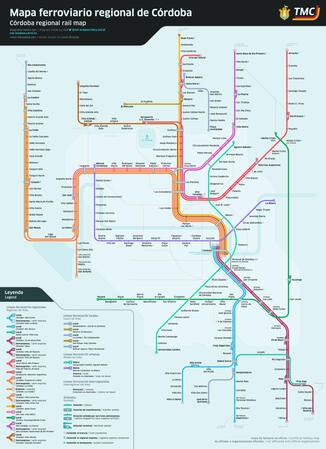 Cordóba, Argentina rail network (crayoned by Rony)